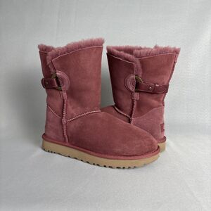 Women's UGG Boots Size 8 Classic Short Nash Not Burgundy Festival Boho
